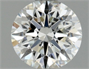 Natural Diamond 0.80 Carats, Round with Excellent Cut, F Color, VVS2 Clarity and Certified by GIA
