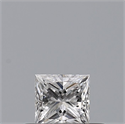 Diamante Natural 0.23 quilates, Princesa , Color D, claridad VVS2 y certificado GIA