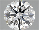 Del inventario de diamantes de laboratorio, 2.13 quilates, Redondo , Color E, claridad VS2 y certificado GIA