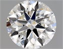 Natural Diamond 0.50 Carats, Round with Excellent Cut, H Color, VS1 Clarity and Certified by GIA