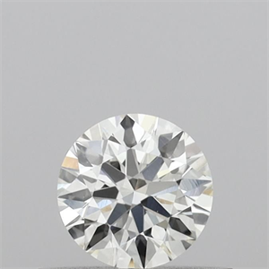 Picture of Natural Diamond 0.40 Carats, Round with Excellent Cut, I Color, VVS1 Clarity and Certified by IGI