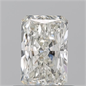 Natural Diamond 0.70 Carats, Radiant with  Cut, I Color, VS2 Clarity and Certified by GIA