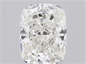 Natural Diamond 0.64 Carats, Cushion with  Cut, H Color, SI1 Clarity and Certified by GIA