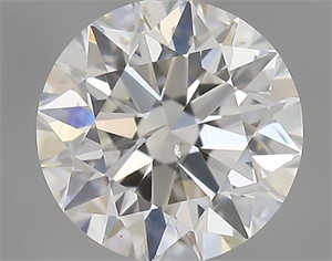 Picture of Natural Diamond 0.40 Carats, Round with Excellent Cut, I Color, SI1 Clarity and Certified by GIA