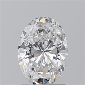Picture of Natural Diamond 1.20 Carats, Oval with  Cut, E Color, SI2 Clarity and Certified by GIA