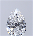 Diamante Natural 0.54 quilates, De pera , Color D, claridad VS1 y certificado GIA
