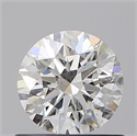 Natural Diamond 0.70 Carats, Round with Excellent Cut, G Color, SI2 Clarity and Certified by GIA