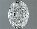 Natural Diamond 1.40 Carats, Oval with  Cut, G Color, SI2 Clarity and Certified by IGI