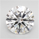 Lab Grown Diamond 2.80 Carats, Round with Ideal Cut, D Color, IF Clarity and Certified by IGI