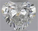 Natural Diamond 0.50 Carats, Heart with  Cut, E Color, VS2 Clarity and Certified by GIA