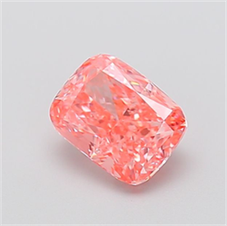 Picture of Lab Grown Diamond 1.54 Carats, CUSHION MODIFIED with  Cut, Fancy Vivid Pink Color, VVS2 Clarity and Certified by IGI