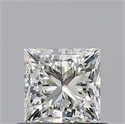 Diamante Natural 0.60 quilates, Princesa , Color I, claridad VVS1 y certificado GIA