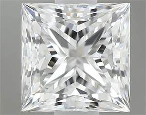 Picture of Natural Diamond 0.60 Carats, Princess with  Cut, D Color, VS2 Clarity and Certified by GIA