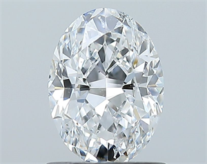 Picture of Natural Diamond 1.00 Carats, Oval with  Cut, D Color, SI2 Clarity and Certified by GIA