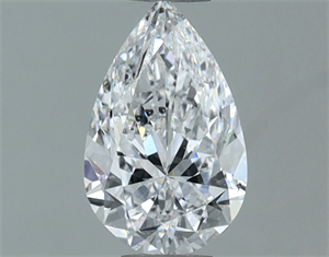 Picture of Natural Diamond 0.71 Carats, Pear with  Cut, D Color, SI1 Clarity and Certified by GIA