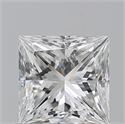 Natural Diamond 0.90 Carats, Princess with  Cut, G Color, VS2 Clarity and Certified by GIA