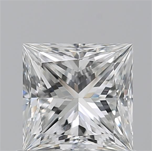 Picture of Natural Diamond 0.90 Carats, Princess with  Cut, G Color, VS2 Clarity and Certified by GIA