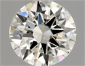 Natural Diamond 0.90 Carats, Round with Excellent Cut, K Color, VVS1 Clarity and Certified by GIA
