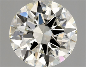 Picture of Natural Diamond 0.90 Carats, Round with Excellent Cut, K Color, VVS1 Clarity and Certified by GIA