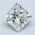 Diamante Natural 1.71 quilates, Princesa , Color H, claridad VS1 y certificado GIA