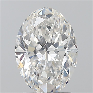 Picture of Natural Diamond 1.70 Carats, Oval with  Cut, E Color, SI2 Clarity and Certified by GIA