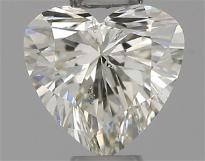 Picture of Natural Diamond 0.31 Carats, Heart with  Cut, J Color, SI2 Clarity and Certified by IGI