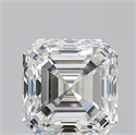 Natural Diamond 0.90 Carats, Asscher with  Cut, H Color, VS2 Clarity and Certified by GIA