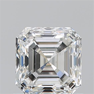 Picture of Natural Diamond 0.90 Carats, Asscher with  Cut, H Color, VS2 Clarity and Certified by GIA