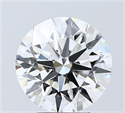 Lab Grown Diamond 4.05 Carats, Round with Ideal Cut, F Color, VS1 Clarity and Certified by IGI