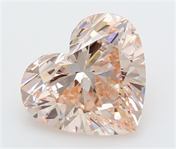 Picture of Lab Grown Diamond 5.03 Carats, Heart with  Cut, Fancy Intense Pink Color, VVS2 Clarity and Certified by IGI