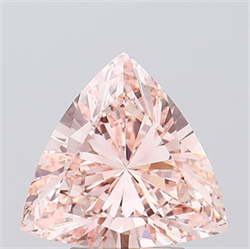 Picture of Lab Grown Diamond 2.53 Carats, TRIANGULAR with  Cut, Fancy Intense Pink Color, VVS2 Clarity and Certified by IGI