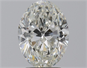 Natural Diamond 2.51 Carats, Oval with  Cut, I Color, SI2 Clarity and Certified by GIA