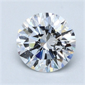 Diamante Natural 1.22 quilates, Redondo , Color D, claridad IF y certificado GIA