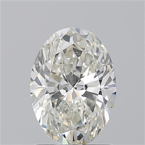 Foto Diamante Natural 1.50 quilates, Ovalado , Color J, claridad SI1 y certificado GIA de
