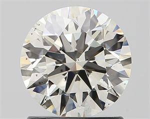 Picture of Natural Diamond 1.21 Carats, Round with Excellent Cut, J Color, SI1 Clarity and Certified by IGI