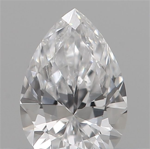 Picture of Natural Diamond 0.11 Carats, Pear with  Cut, H Color, VVS2 Clarity and Certified by IGI