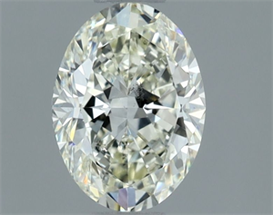 Picture of Natural Diamond 1.00 Carats, Oval with  Cut, J Color, SI1 Clarity and Certified by IGI