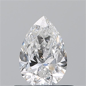 Picture of Natural Diamond 0.51 Carats, Pear with  Cut, E Color, VVS2 Clarity and Certified by GIA