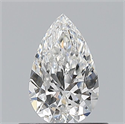 Natural Diamond 0.53 Carats, Pear with  Cut, E Color, VS1 Clarity and Certified by GIA