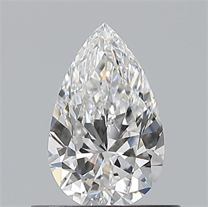 Picture of Natural Diamond 0.53 Carats, Pear with  Cut, E Color, VS1 Clarity and Certified by GIA