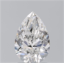 Diamante Natural 1.71 quilates, De pera , Color F, claridad VS2 y certificado GIA