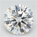 Lab Grown Diamond 2.11 Carats, Round with Ideal Cut, D Color, IF Clarity and Certified by IGI