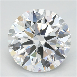 Picture of Lab Grown Diamond 2.11 Carats, Round with Ideal Cut, D Color, IF Clarity and Certified by IGI