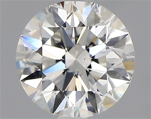 Picture of Natural Diamond 0.90 Carats, Round with Excellent Cut, H Color, VS2 Clarity and Certified by GIA