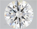 Lab Grown Diamond 4.09 Carats, Round with Ideal Cut, E Color, VVS2 Clarity and Certified by IGI