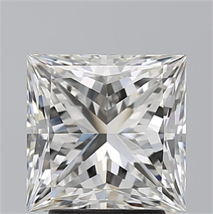 Picture of Natural Diamond 3.20 Carats, Princess with  Cut, H Color, VVS2 Clarity and Certified by GIA