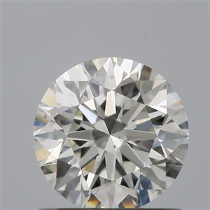 Picture of Natural Diamond 0.71 Carats, Round with Excellent Cut, G Color, VS1 Clarity and Certified by IGI