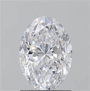 Picture of Natural Diamond 1.51 Carats, Oval with  Cut, D Color, SI2 Clarity and Certified by GIA