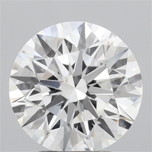 Picture of Lab Grown Diamond 3.05 Carats, Round with Excellent Cut, E Color, VVS2 Clarity and Certified by IGI