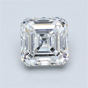 Picture of Natural Diamond 1.01 Carats, Asscher with  Cut, E Color, VS1 Clarity and Certified by GIA